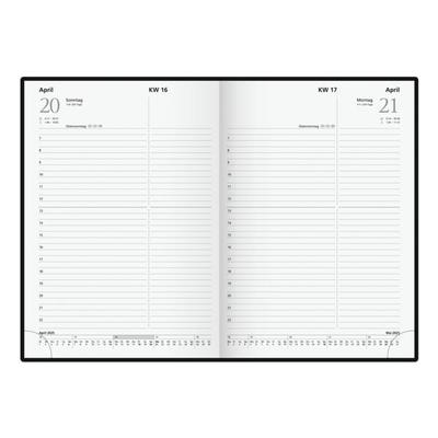 Buchkalender A5 »Chefplaner 2025« rot, rido, 15.3x21x2.3 cm