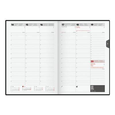 Brunnen Buchkalender 2026, 2 Seiten = 1 Woche, 16.8x24 cm Image