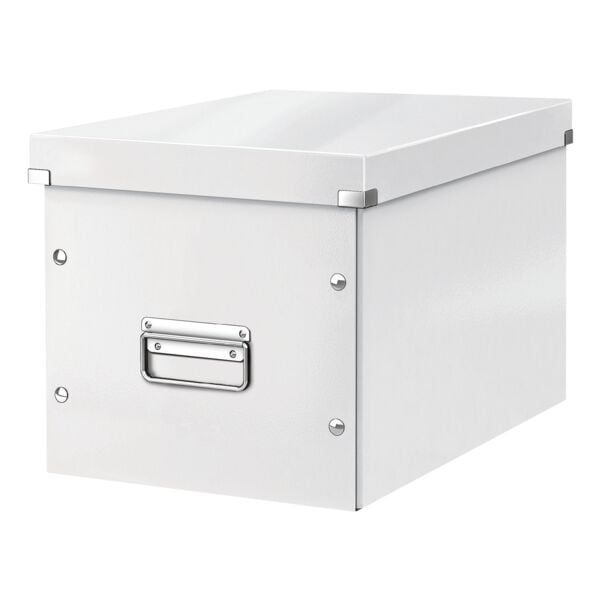 Leitz Aufbewahrungs- und Transportbox groß »Click & Store Cube 6108« weiß, 32x31x36 cm Image
