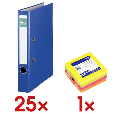 OTTO Office 25x Ordner »Exclusive I« inkl. 1x Haftnotizwürfel blau, 5x32x28.5 cm Image