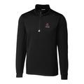 Men's Cutter & Buck Black Alabama Crimson Tide Traverse Vault Logo 1/2-Zip Pullover Jacket