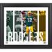Aaron Rodgers Green Bay Packers Framed 15'' x 17'' Player Panel Collage