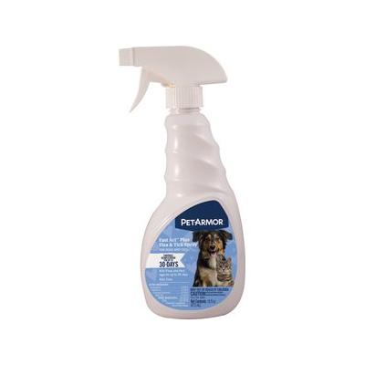 PetArmor Fastact Plus Flea & Tick Spray for Dogs & Cats, 16-oz bottle