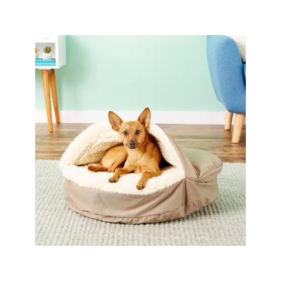Snoozer Pet Products Cozy Cave Orthopedic Covered Cat & Dog Bed w/Removable Cover, Khaki, Small