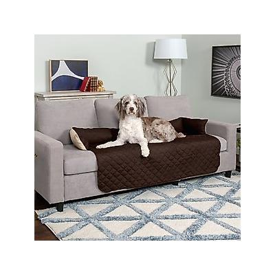 FurHaven Sofa Buddy Dog & Cat Bed Furniture Cover, Espresso/Clay, X-Large