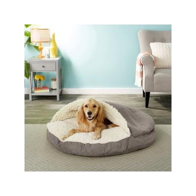 Snoozer Pet Products Luxury Microsuede Cozy Cave Dog & Cat Bed, Dark Chocolate, X-Large