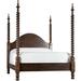 MacKenzie-Dow English Pub Solid Wood Four Poster Standard Bed Wood in Brown/Red | 84 H x 83.5 W x 88 D in | Wayfair 1-3111_Nautilus