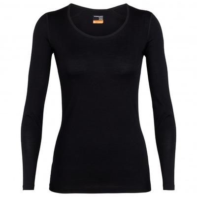 Icebreaker - Women's 200 Oasis L/S Scoop - Merinounterwäsche Gr S schwarz