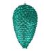 Vickerman 526552 - 10" Teal Matte Glitter Pine Cone Christmas Tree Ornament (2 pack) (N187342D)