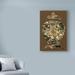 Astoria Grand Small Amber Porcelain I by Vision Studio - Graphic Art Print on Canvas Metal in Black/Brown/Green | 32 H x 22 W x 2 D in | Wayfair