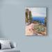 Fleur De Lis Living 'Arbor by the Ocean' Acrylic Painting Print on Wrapped Canvas Canvas | 24 H x 18 W x 2 D in | Wayfair