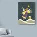 The Holiday Aisle® 'Angel w/ a Lantern' Acrylic Painting Print on Wrapped Canvas Canvas | 19 H x 14 W x 2 D in | Wayfair