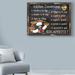 The Holiday Aisle® 'Kitchen Conversions Pizza' Acrylic Painting Print on Wrapped Canvas in White/Black | 35 H x 47 W x 2 D in | Wayfair