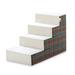 Tucker Murphy Pet™ Arceneaux Cozy 4 Step Pet Stair Fabric in Brown/Gray/White | 22 H x 18 W x 35.43 D in | Wayfair 8B14C93B48A7403BB478468E16F02FE8