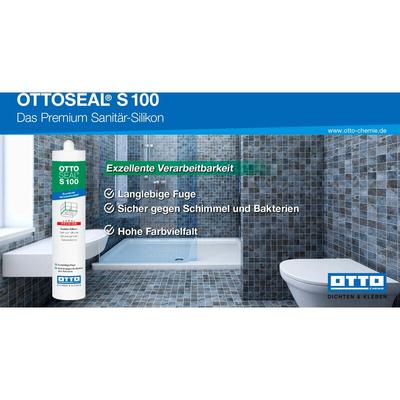 Otto Chemie - ottoseal S100 Premium-Sanitär-Silikon 300ml C51 altweiss Image
