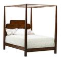 MacKenzie-Dow English Pub Stair-Step Pencil Queen Canopy Bed Wood in Brown/Red | 85.125 H x 64.5 W x 87 D in | Wayfair 1-3210_Porter