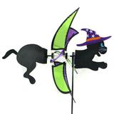 Midwest Design Imports Cat Witch Spinner 2-Sided Polyester 36 x 23 in. Garden Accent Accessories | 36 H x 23 W in | Wayfair 55943