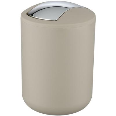 Schwingdeckeleimer Brasil Taupe s, 2 Liter, Taupe, Kunststoff (tpe) taupe - taupe - Wenko Image