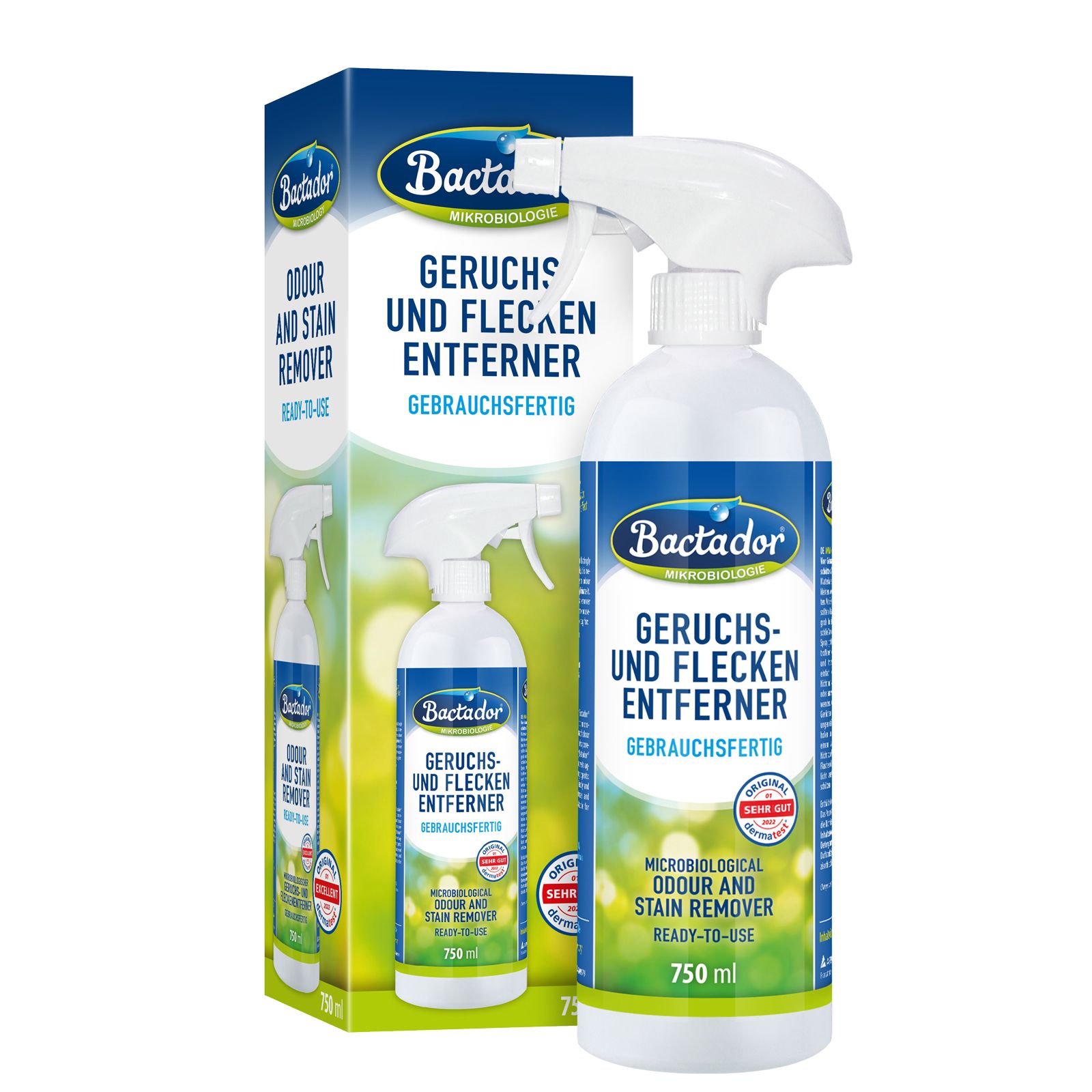 Bactador Geruchs- u.Fleckenentfern.mikrob.Spray 750 ml Spray Image