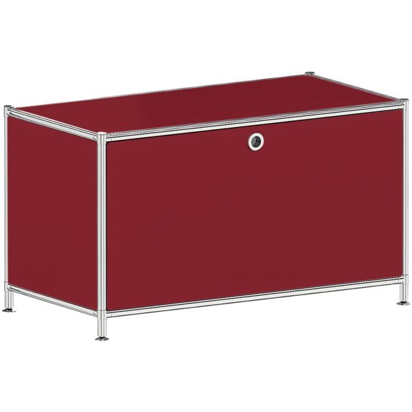 viasit Sideboard »System 4« - 1 geschlossenes Fach rot, 77.9x40.4 cm