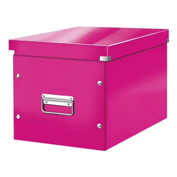 Leitz Aufbewahrungs- und Transportbox groß »Click & Store Cube 6108« pink, 32x31x36 cm Image