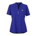 Women's Royal San Jose State Spartans Strata Textured Henley Shirt