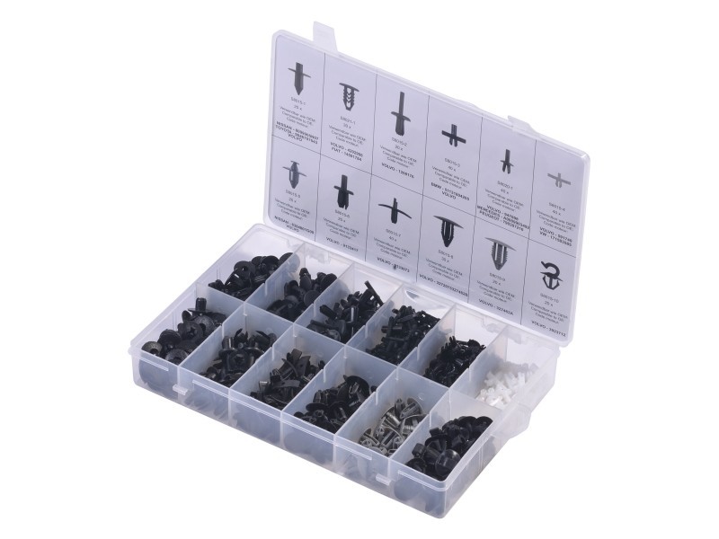 SWSTAHL Befestigungsclip Sortiment für Volvo und andere S8015 Sortiment, Befestigungselemente Image