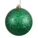 Vickerman 572443 - 4.75" Green Sequin Ball Christmas Tree Ornament (4 pack) (N591204DQ)