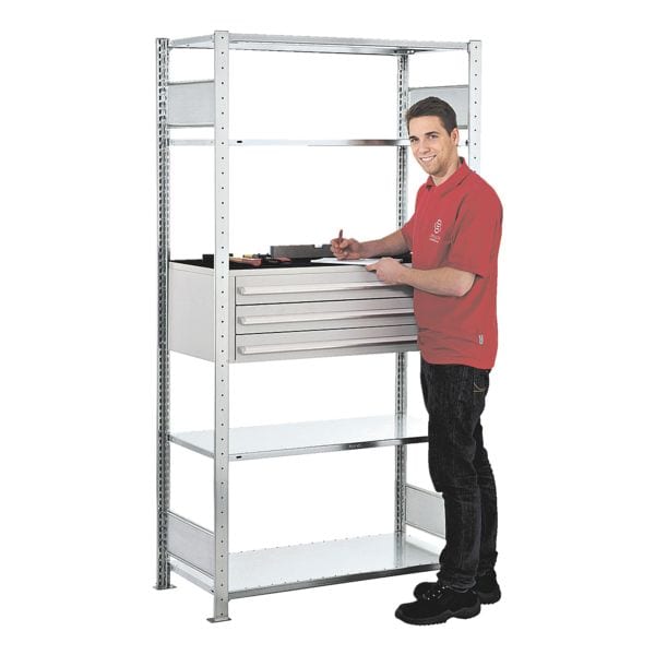 SCHULTE Lagertechnik Schubladenregal grau Image