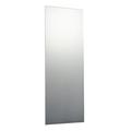 Waterstone Mirrors & Frames LTD 120 x 60cm Rectangle Unframed Bathroom Mirror with Chrome Effect Metal Spring Loaded Clips Wall Hanging Fixings