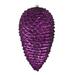 Vickerman 526019 - 7" Plum Matte Glitter Pine Cone Christmas Tree Ornament (4 pack) (N187226D)