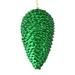 Vickerman 525876 - 7" Green Matte Glitter Pine Cone Christmas Tree Ornament (4 pack) (N187204D)