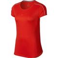 Nike Damen Dry T-Shirt, Habanero Red/White/Borde, M