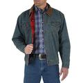 Wrangler Men's Western Style Lined Denim Jacket, Denim/Blanket, Medium