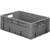 SCHULTE Lagertechnik Euro-Stapelkästen 40/60/21 cm grau, 40x21x60 cm