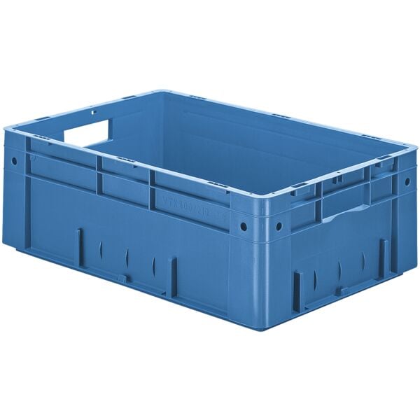 SCHULTE Lagertechnik Euro-Stapelkästen 40/60/21 cm blau, 40x21x60 cm