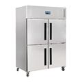 Polar Refrigeration G-Series 600W Upright Double Stable Door Gastro Fridge 1200 Litre, Stainless Steel, -2Â°C to 5Â°C, 2010(H)x1340(W)x800(D)mm, 6 Shelves, Energy Rating C, Lockable Castors | CW195