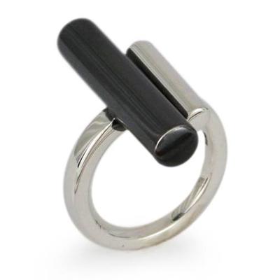 'Parallel Lives' - Hand Made Mexican Women's Modern Sterling Silver W