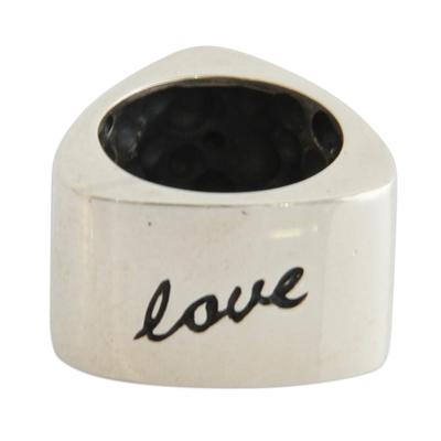 Hope' - Inspirational Sterling Silver Band Ring