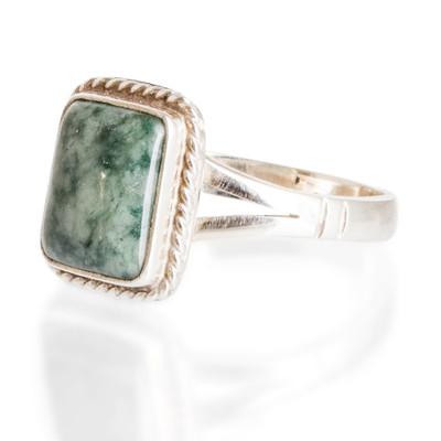 Jade cocktail ring, 'Life Divine'
