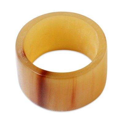 'Eagle Essence' - Men's Unique Horn Band Ring