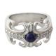 Blue Charm,'Hand Crafted Lapis Lazuli and Sterling Silver Cocktail Ring'