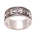 'Positive' - Men's Sterling Silver Cross Ring