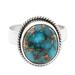 Silver Silver and Blue Composite Turquoise Ring from India 'Blue Sky in Jaipur'