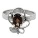 Misty Meadow,'One Carat Smoky Quartz Cocktail Ring in Sterling Silver'