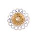 Golden Floret,'Citrine and Sterling Silver Floral Cocktail Ring from India'