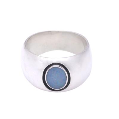Opal band ring, 'Desire'