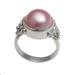 Floral Pink Cultured Pearl Cocktail Ring from Bali 'Jepun Joy'