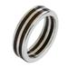 'The Race' - Sterling Silver and Wood Band Ring