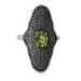 Peridot cocktail ring, 'Starlight Love Expression'